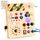 Konijiwa Montessori Busy Board Spielzeug ab 1 Jahr Activity Board Holzspielzeug mit 12 Schalter 24 LED-Leuchten Spielzeug Sensory Learning Toys für 1 2 3 Jahre Jungen Mädchen