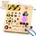 Konijiwa Montessori Spielzeug ab 1 Jahr Busy Board Activity Board Spielzeug ab 2 Jahre Holzspielzeug mit 13 Schalter 24 LED-Leuchten Spielzeug Sensory Learning Toys