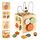 Smartwo Motorikwürfel Montessori Spielzeug ab 1 Jahr, Holzspielzeug Baby ab 18 Monate, 6 in 1 Activity Würfel mit Motorikschleife, Holz Motorikspielzeug 1-2 Jahre, Geschenk für Kleinkinder