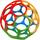 Dohe Educa - Sensorikball für Babys - Leicht und flexibel zu greifen, Neugeborene und Kleinkinder, Durchmesser 9,5 cm, 4 Farben zur visuellen Stimulation, zum Kauen und Spielen, BPA-frei