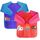 Amaza 2Pcs Malschürze Kinder, Wasserdicht Malkittel Kinder 2-8 Jahre, Bastelschürze mit Ärmeln und 3 Taschen, Klettverschluss (Blau & Rot)