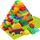 HIUME 83-teiliges Set Große Bausteine für Kleinkinder (81 Steine + 2 Grundplatten) | Kompatibel mit Allen großen Marken | Bunte Mischung in 7 Farben | STEM Lernspielzeug ab 3 Jahren