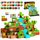 GobiDex Magnetische Bausteine, Bauen magnetische Blöcke Welt, Holzfäller Abenteuer Spiel für Jungen und Mädchen, Magnetspielzeug für Kinder Geschenke, Spielzeug ab 3-6, 4-8, 5-10, 2025 Neu