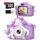 Kinderkamera, Gofunly Kinder Kamera 1080P 2,0-Zoll-Bildschirm Selfie Digitalkamera mit 32GB-Karte für 3-12 Jahre Jungen Mädchen Geburtstagsgeschenk Weihnachten Spielzeug Lila-Weißes Pferd