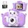 Kinderkamera, Gofunly Kinder Kamera 1080P 2,0-Zoll-Bildschirm Selfie Digitalkamera mit 32GB-Karte für 3-12 Jahre Jungen Mädchen Geburtstagsgeschenk Weihnachten Spielzeug Lila Katze
