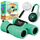 Fernglas für Kinder - Optimales Geschenk für Jungen und Mädchen - Starke Vergrößerung 8X21 – Umfangreiches Set inklusive Lupe & Kompass – Spielzeug für Kinder 3-12 Jahre