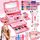 Kinderschminke mädchen Set - Kinder Schminkset dchen,Kinder Schminkkoffer dchen Spielzeug, Halloween Weihnachts Geburtstags Geschenke dchen 4-12Jahre