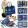 hahaland Busy Board - 7 in 1 Montessori Spielzeug ab 3 Jahre, Activity Board Motorikspielzeug für Kleinkinder, Interaktives Busy Book für Reise Auto Flugzeug, Geschenk Junge 3 Jahre (Dinosaurier)