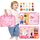 hahaland Busy Board Montessori Spielzeug, Interaktives Lernspielzeug und Motorikspielzeug für Kinder 3+ mit 15 Aktivitäten, Activity Board für Reise Autofahrt Flugzeug, Busy Book Geschenk 3 Jahre