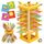 Nene Toys BEEFALL Bienen Geschicklichkeitsspiel für Kinder 3 4 5 6 Jahre – Holz-Turmspiel mit Würfel & Aktionskarten (3 Spielvarianten + Rainbow Sticks) – Montessori Spielzeug, Familienspiel