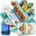 zoula kidz® Montessori Busy Board deutsch - Activity Board & Quiet Book mit 6 Seiten - sicheres & schadstofffreies Busy Book - ideales Kleinkind Spielzeug & Motorikspielzeug aus weichem Filz (Löwe)