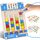 Kinderspiele Puzzle ab 3 4 5 Jahre, Spielzeug ab 3-4-5-6 Jahre Mädchen Junge Montessori Magnetspiel Labyrinth für Kinder Geschenk 3-7 Jahre Jungen Holzspielzeug ab 3 4 Jahr Farben Sortierspiel (Eis)