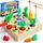 COOLJOY Montessori Spielzeug ab 2 3 Jahre, Karotten Steckspiel Holz, Magnetische Angelspie, Holzspielzeug Motorikspielzeug, Ostern Geschenke Kinder 2 3 4 Jahre Junge und Mädchen