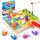 COOLJOY Spielzeug ab 2 Jahre, 3 in 1 Magnetische Angelspiel Motorikspielzeug, Spiele ab 2 3 Jahre, Montessori Spielzeug ab 2 3 Jahre, Holzspielzeug, Geschenke für Mädchen Junge,Ostern Geschenke Kinder