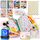 zoula kidz® Busy Board deutsch Montessori Spielzeug Ab 3 Jahre - Motorikspielzeug mit 6 interaktiven Spielseiten - Activity Board mit weichem Alpaka-Fell zum Ertasten - Busy Book für Reisen & Alltag