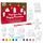 KreativeKraft Weihnachtsdeko Bastelset Kinder, Gips Figuren zum Bemalen, DIY Bastelsets für Kinder (8er-Set)