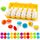 JoyGrow Passende Eier 12PCS Montessori Eier Spielzeug Farb und Formerkennung Sortierer Puzzle-Fähigkeiten Lernspielzeug für Kinder und Kleinkinder für Oster Weihnachten Kindertag (12PCS)