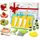 Kindermesser 16-teiliges Kinder Sicherheit Kochmesser Küchenmesser Set mit Gemüse Ausstechformen, Holzmesser, Schneidebrett etc. Montessori Spielzeug als Geburtstagsgeschenk für Kinder ab 3 Jahren
