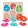 YGJT Greifpuzzle Holzpuzzle ab 1 Jahr | Montessori Holzspielzeug 12-36 Monate Mädchen und Jungen | Dino Eier Steckpuzzle Kinder Sortierspiel Motorikspielzeug Lernspielzeug | Ostern Geschenk für Baby