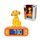 Lexibook, Disney Der König der Löwen, Simba Nachtlichtwecker, Klänge und Melodien, LCD-Bildschirm mit Hintergrundbeleuchtung, Beleuchtung, Schlummerfunktion, gelb/orange, RL800ANLXB