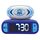 Lexibook, Rugby, Wecker mit Nachtlicht, Sounds und Melodien, hintergrundbeleuchtetes LCD-Display, Leuchtend, Schlummerfunktion, Blau, RL800RG