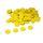 WISSNER Spielchips gelb (100 Stück) aus RE-Plastic® | Zählchips Marker Tokens ø 25 mm