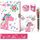 Set Tagebuch Mädchen, Kinder Schreibwaren-Geschenkset Enthält Einhorn Tagebuch mit Schloss Notizblock Radiergummi Spitzer Lineal & 6-Farben-Stift für Teenager Junge Notizbuch Geschenke 6-12 Jahren