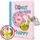 Tagebuch Mädchen mit Schloss, 17,8x13,5cm 80 Linierte Blätter Schüttelbares Pailletten-Donut Notizbuch Mädchen Kinder tagebuch zum Schreiben Teenager Geschenke Mädchen & Jungen 6 7 8 9 10 12 Jahren