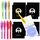 BONNYCO UV Stift und Notizbuch, 8 Stück Mitgebsel Kindergeburtstag Jungen, Mädchen. Kindergeburtstag Gastgeschenke, Kleine Geschenke für Kinder, Adventskalender Inhalt. Mini Geschenke