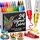 Artistro 24 Acrylstifte – Dual Tip (Pinsel & Fein) Marker für Stoff, Leinwand, Stein, Glas, Holz – Osterdekoration & DIY – Geschenk für Kinder und Jugendliche – Kunstset