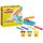 Play-Doh Knetwerk Starter Set, 3 x 56 g Dosen bunter Knetmasse, 2 Accessoires und Förmchenmaschine, Bastel-Set zum Formen und Entdecken, kreatives für Kinder ab 3 Jahren