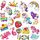 Einhorn Diamond Painting Für Mädchen Diamond Bilder Kinder Geschenke Diamond Painting Sticker Diamant Spielzeug für Kleinkinder Farbaufkleber Ab 4 5 6 7 8 10 Jahre Mädchen