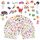 Vicloon 3D Aufkleber für Kinder, 38 Blätter 1000+ Verschiedene Geschwollene Aufkleber, Geschwollen Stickers, Einschließlich ruchtaufkleber, Tieraufkleber Einhorn, Christmas Sticker und Mehr