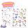 Einhorn Glitzersticker Über 160 Stück, Glitzer Sticker, Einhorn Geschenk für Mädchen Einschulung, Schultüte Füllung