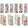 Vicloon 3D Aufkleber für Kinder, 22 Blätter 500+ Verschiedene Geschwollene Aufkleber, Geschwollen Stickers, Einschließlich ruchtaufkleber, Tieraufkleber, Einhorn Aufkleber, Christmas Sticker und Mehr