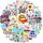 Sprüche Sticker 100 Stück Inspirierend Zitate Sticker Set Wasserfeste Vinyl Decals Motivations Aufkleber für Scrapbooking Vision Board Tagebuch Fotoalbum Tassen Laptop Skate Meme Handy iPad Mappen usw
