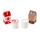 small foot Milchprodukte-Set "fresh" aus Holz, Kaufladen und Kinderküchen Zubehör, 4-teilig, ab 3 Jahren, 11440