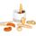 small foot Brotkorb-Set "fresh" aus Holz, mit Backzange, Zubehör für Kinderküche und Kaufladen, ab 3 Jahren, 11444