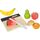 small foot Schneide-Set Obst "fresh" aus Holz, Lebensmittel für Kinderküche, Rollenspielzeug ab 2 Jahren, 12330