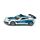 siku 1525, Polizeiauto Chevrolet Corvette ZR1, Polizei-Spielzeug, Metall/Kunststoff, Blau/Weiß, Motorhaube zum Öffnen