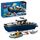LEGO City Verfolgungsjagd im Polizeiboot – Spielset mit schwimmfähigem Schnellboot, Schlauchboot des Ganoven, 3 Mini-Figuren und Einer Haifigur – Geschenk für Jungen und Mädchen ab 6 Jahren – 60456