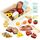 Smartwo Kinderküche Zubehör Holz Lebensmittel zum Schneiden, Spielküche Zubehör Frühstück Set, Küchenzubehör für Rollenspiele, Holzspielzeug Küche 12PCS, Geschenk für Mädchen Jungen ab 3 Jahre