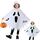 Gespenst Kostüm Kinder mit Leuchtendem,3-12 Jahre Halloween Kostüm Kinder Geist Umhang Weiß mit Kapuze & Kürbis Bag,Geistergesicht Boo Geister Kostüme Mädchen Jungen für Halloween Karneval Cosplay(S)