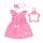 BABY Born Trendy Blumenkleid, Puppenkleid aus rosa Spitzenstoff mit Haarband für 43 cm Puppen, 832684 Zapf Creation