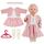 Aolso Puppenkleidungsset, 14–18 Zoll Puppenkleidung, Puppenzubehör passend für 35–45 cm, Babypuppenkleidung mit 1 Kleiderbügel, Geburtstagsgeschenk für Mädchen (Kleid)