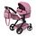 Bayer Design 17076AB Puppenwagen Xeo mit Tasche, höhenverstellbarer Griff, Schwenkschieber, wandelbar als Puppenjogger, bewegliche Vorderräder, integrierter Korb, Nordisches Rosa