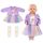 Aolso Puppenkleidungsset, 14–18 Zoll Puppenkleidung, Puppenzubehör passend für 35–45 cm, Babypuppenkleidung mit 1 Kleiderbügel, Geburtstagsgeschenk für Mädchen (Einhornkleid)