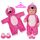 Aolso Kleidung Outfits für Baby Puppen, Babypuppenkleidung für 14–18 Zoll große Puppen, 35–45 cm große Babypuppen, Puppe Zubehör, Neue Puppenkleidungs-Outfits, Geschenke für Mädchen (Flamingo)
