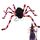TETSMG Halloween Kostüme Spinne Rucksack, Halloween Deko Horror Plüsch Spinnen Kostüm für Kinder und Erwachsene mit 8 modi Lichtern, Spinnenkostüm, Süßigkeitentasche, Lustige Kostüm Kinder Spinne