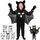 Fledermaus Kostüm Kinder,Unisex Halloween Kostüm Fledermaus Glow in the Dark mit Tattoo & Handschuhe,3-11 Jahre Fledermauskostüm Kinder Junge Mädchen Halloween Fledermausanzüge Karneval Kostüme(XS)